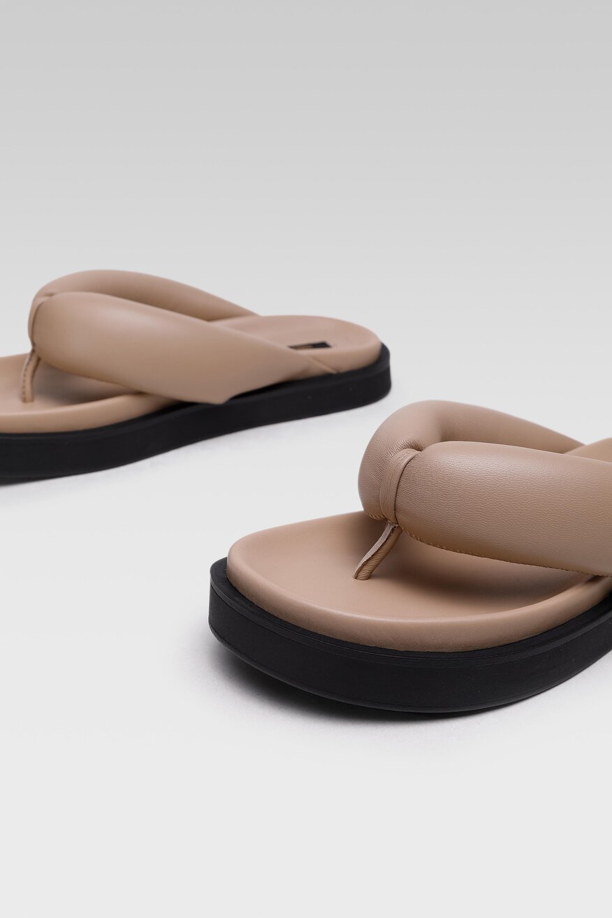 Klapki Gino Rossi VI-005-22-1 Beżowy