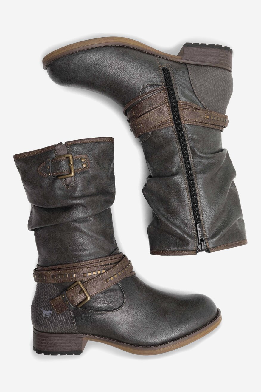 Kozaki Mustang 1139-624 Granatowy