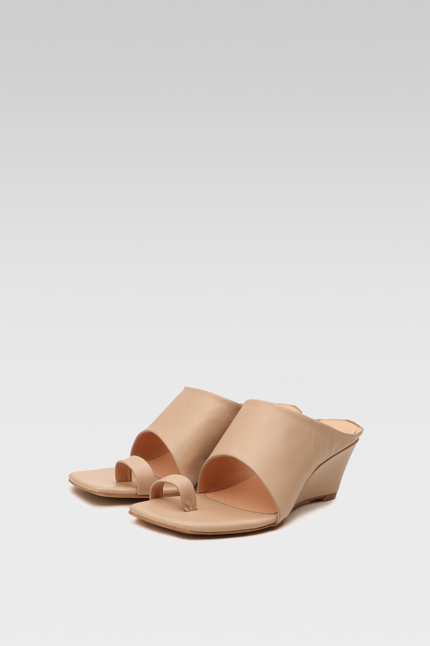 Klapki Badura 22918 Beżowy