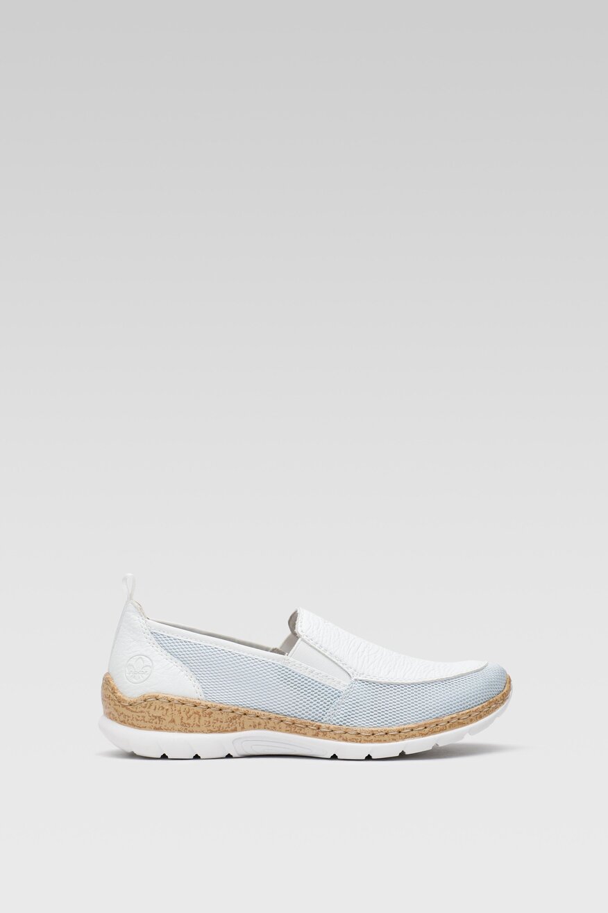 Półbuty Rieker N4275-10 Niebieski jasny