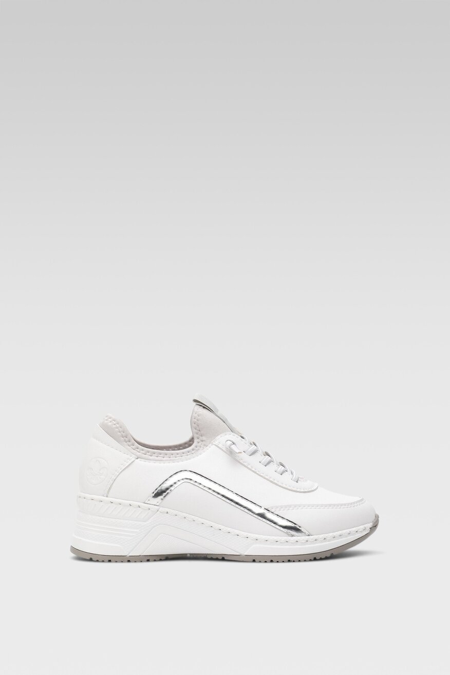 Półbuty Rieker N4351-80 Biały