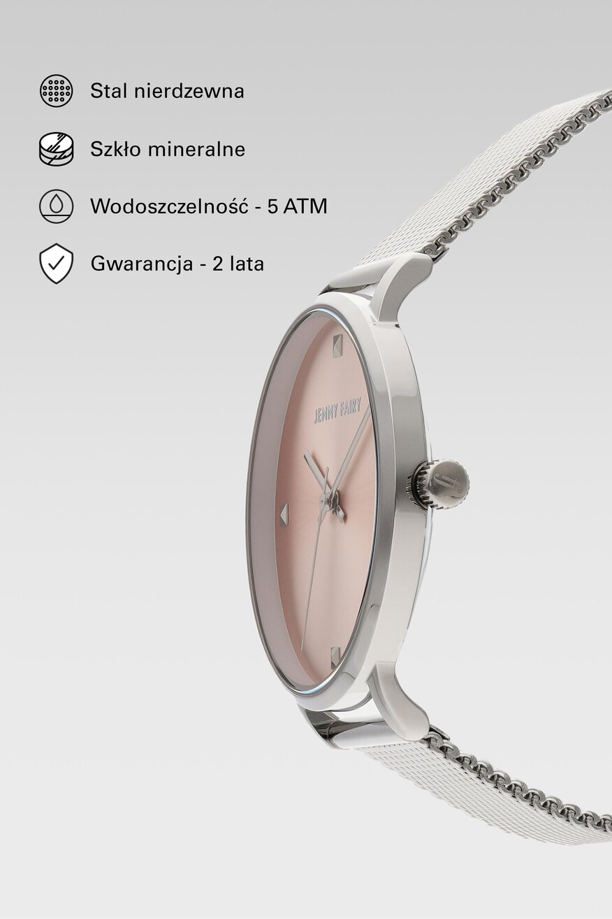 Zegarek Jenny Fairy JF WOMAN WATCH 02021107020 Srebrny