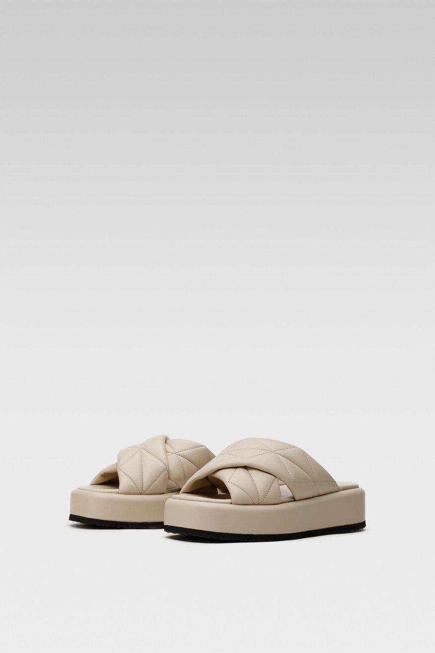 Klapki Badura 22SS02 Beżowy