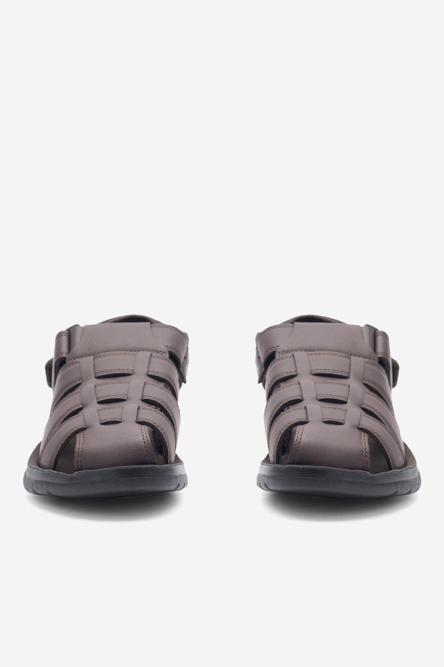 Sandały Lanetti MSS20508-01 Brązowy