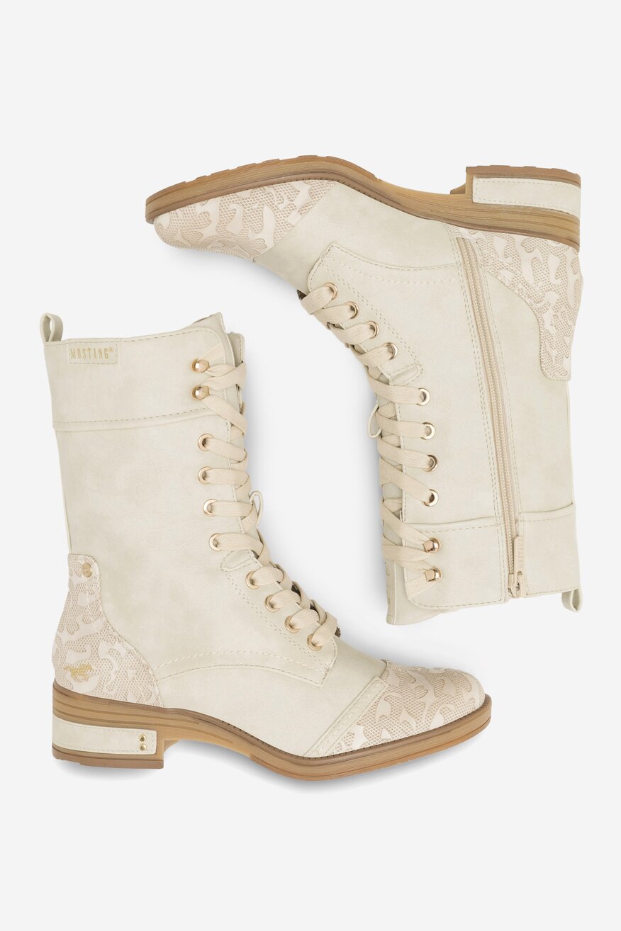 Trzewiki Mustang 1293-510 Biały