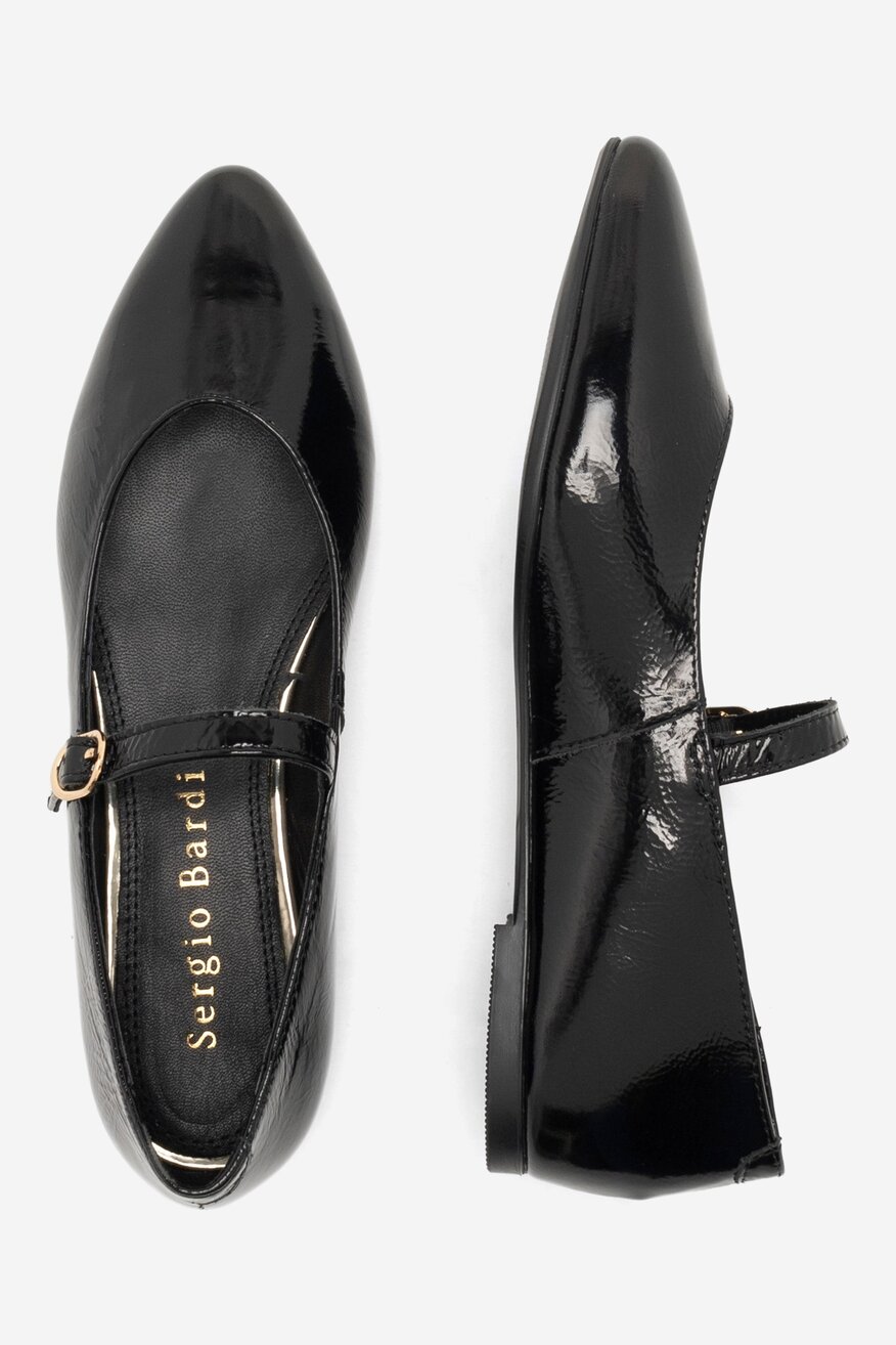 Baleriny Sergio Bardi RST-B1031-07SB Czarny