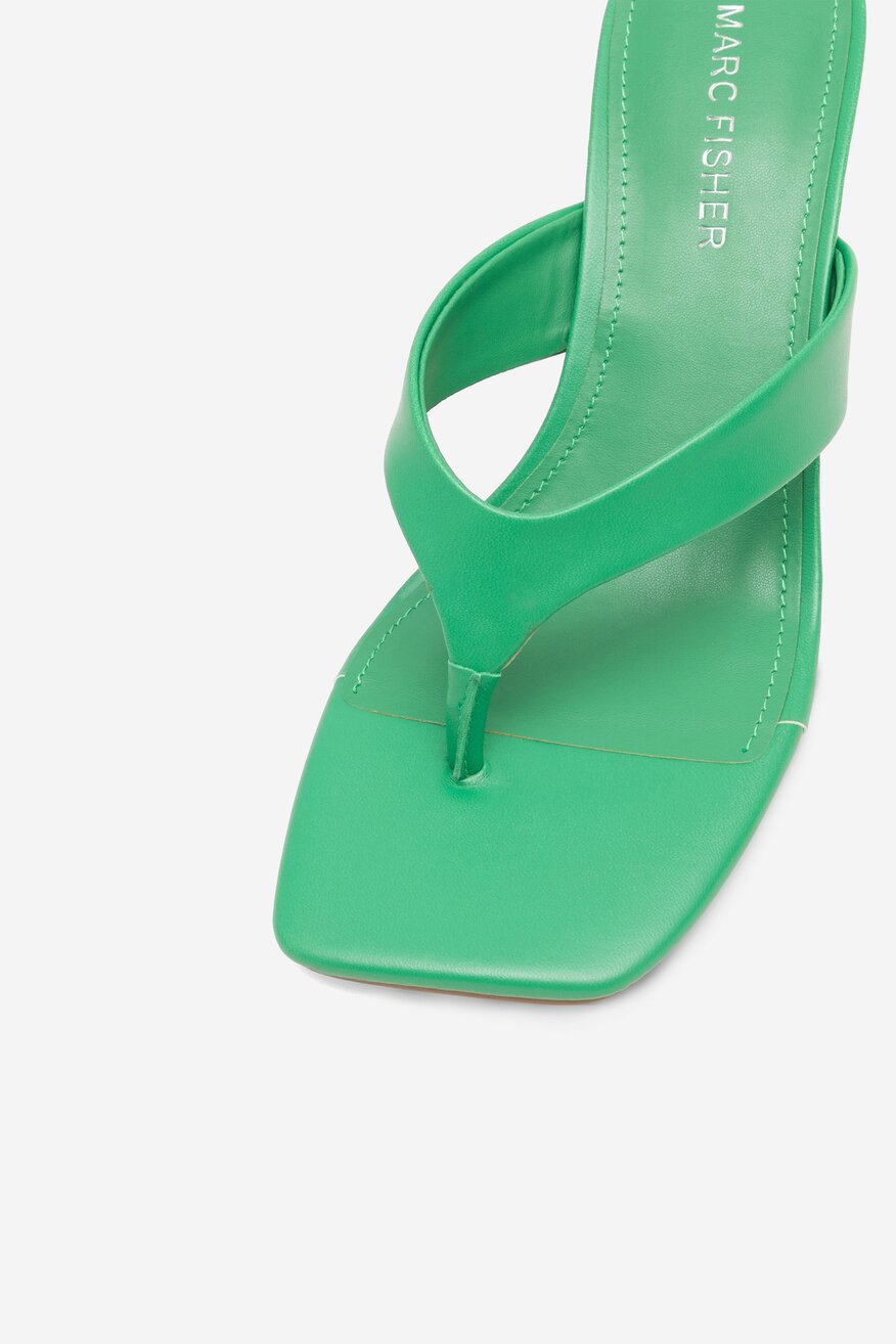 Klapki MARC FISHER F-HUNT DGN01 Zielony ciemny