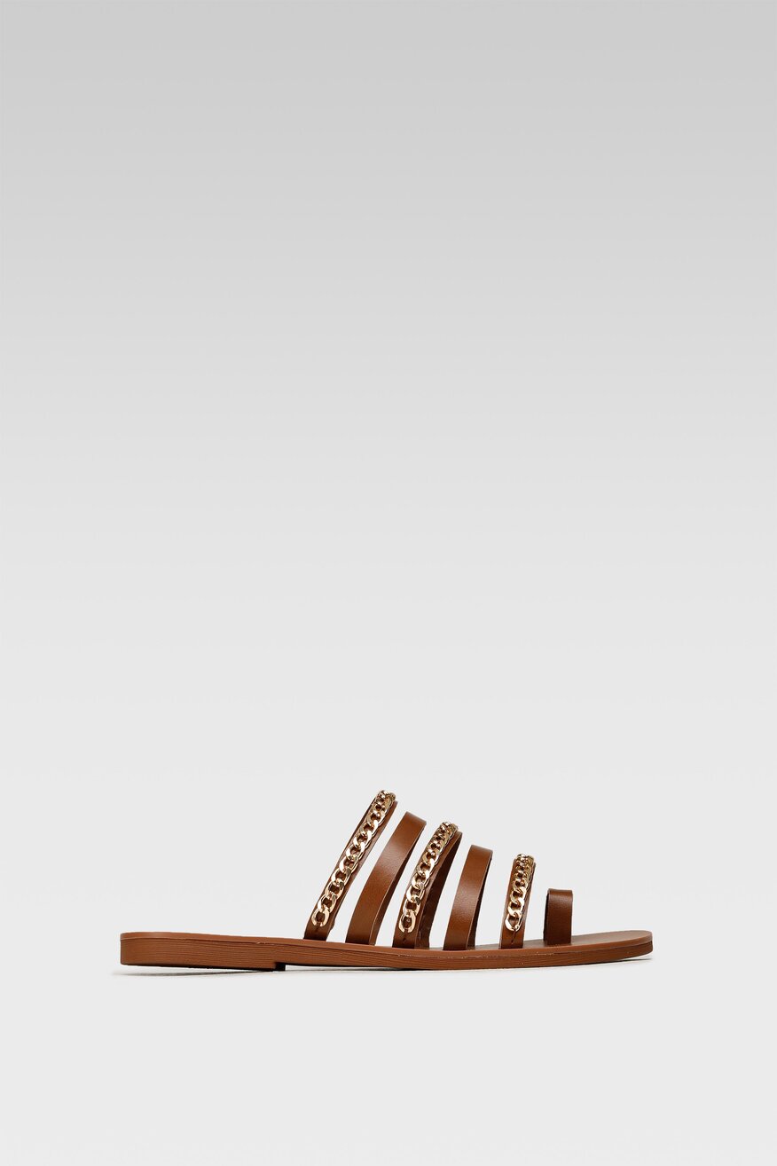 Klapki Bassano AGK21702 Brązowy