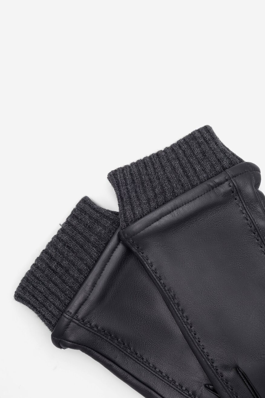 Rękawiczki męskie Lasocki 2M6-001-AW23 Czarny