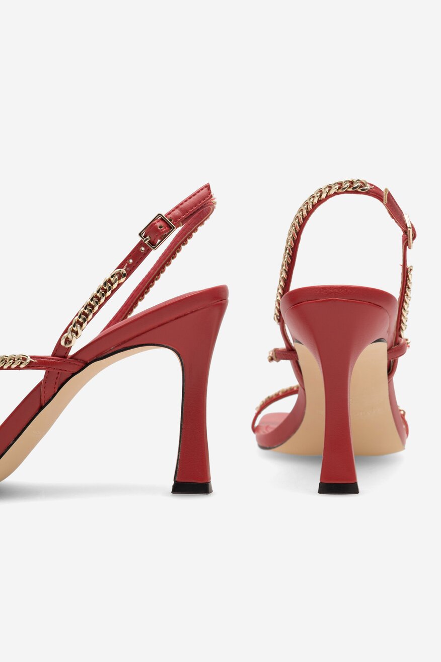 Sandały MARC FISHER F-DROID MRE01 Czerwony