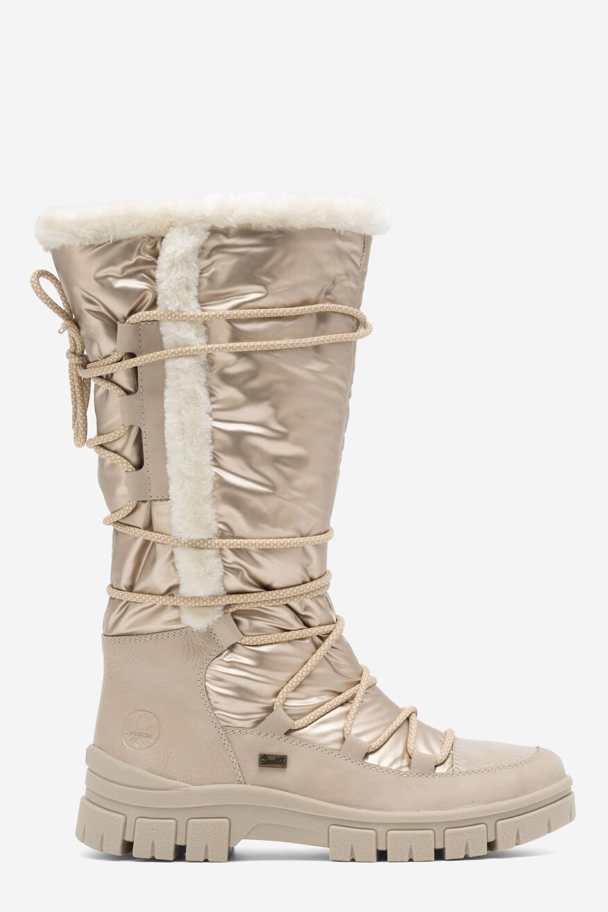 Kozaki Rieker Z1083-62 Złoty