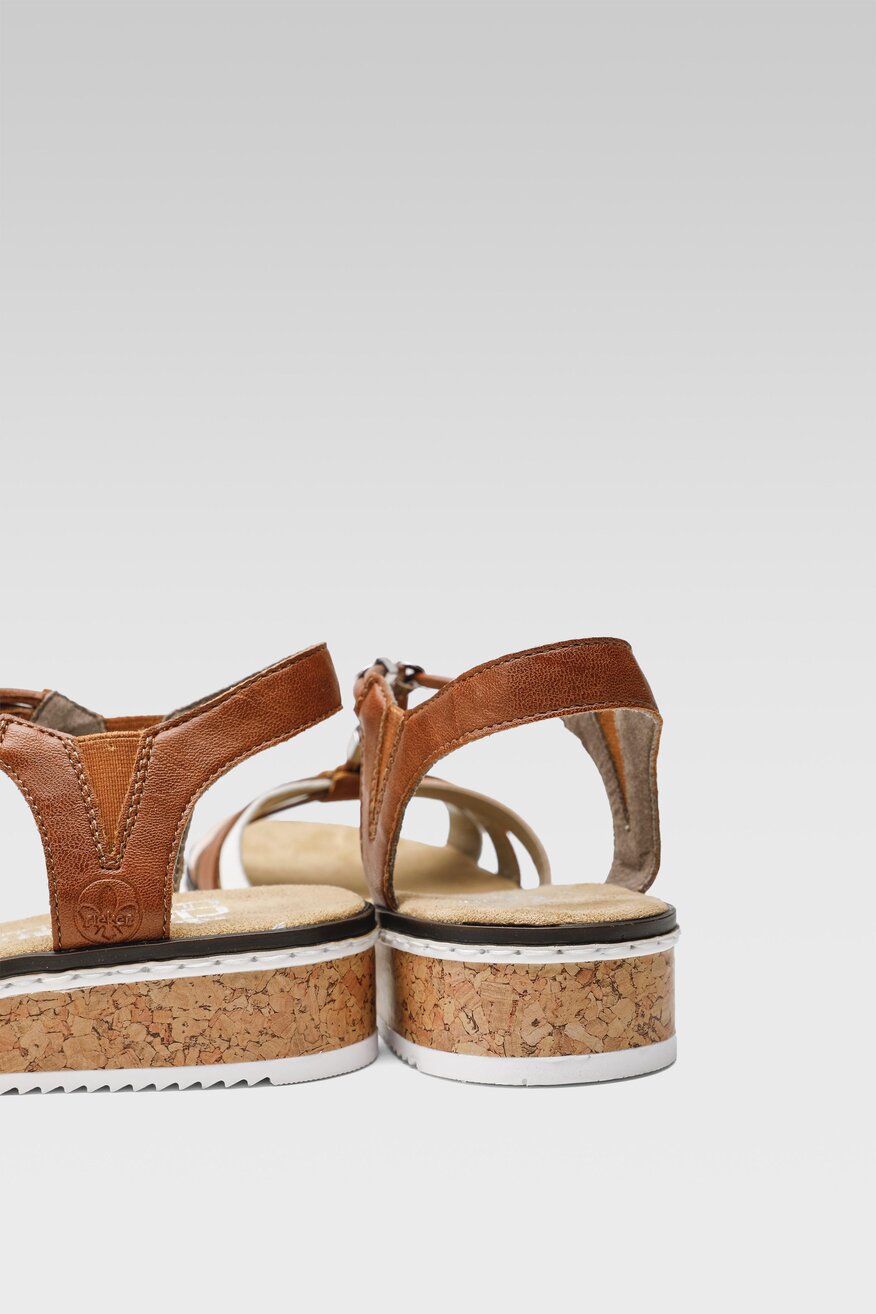 Sandały Rieker V3657-81 Brązowy