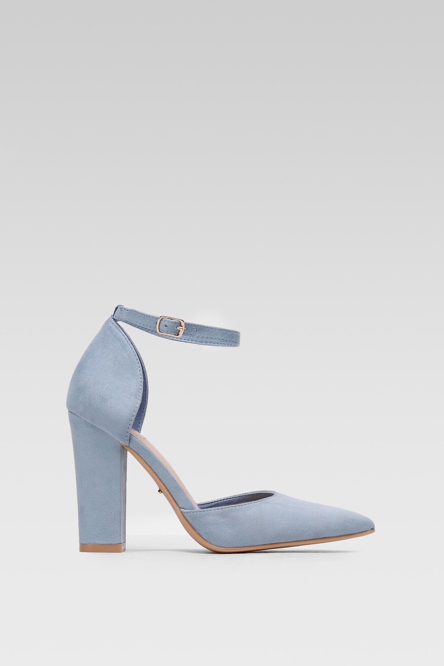 Czółenka DeeZee KL-091201-06 Niebieski