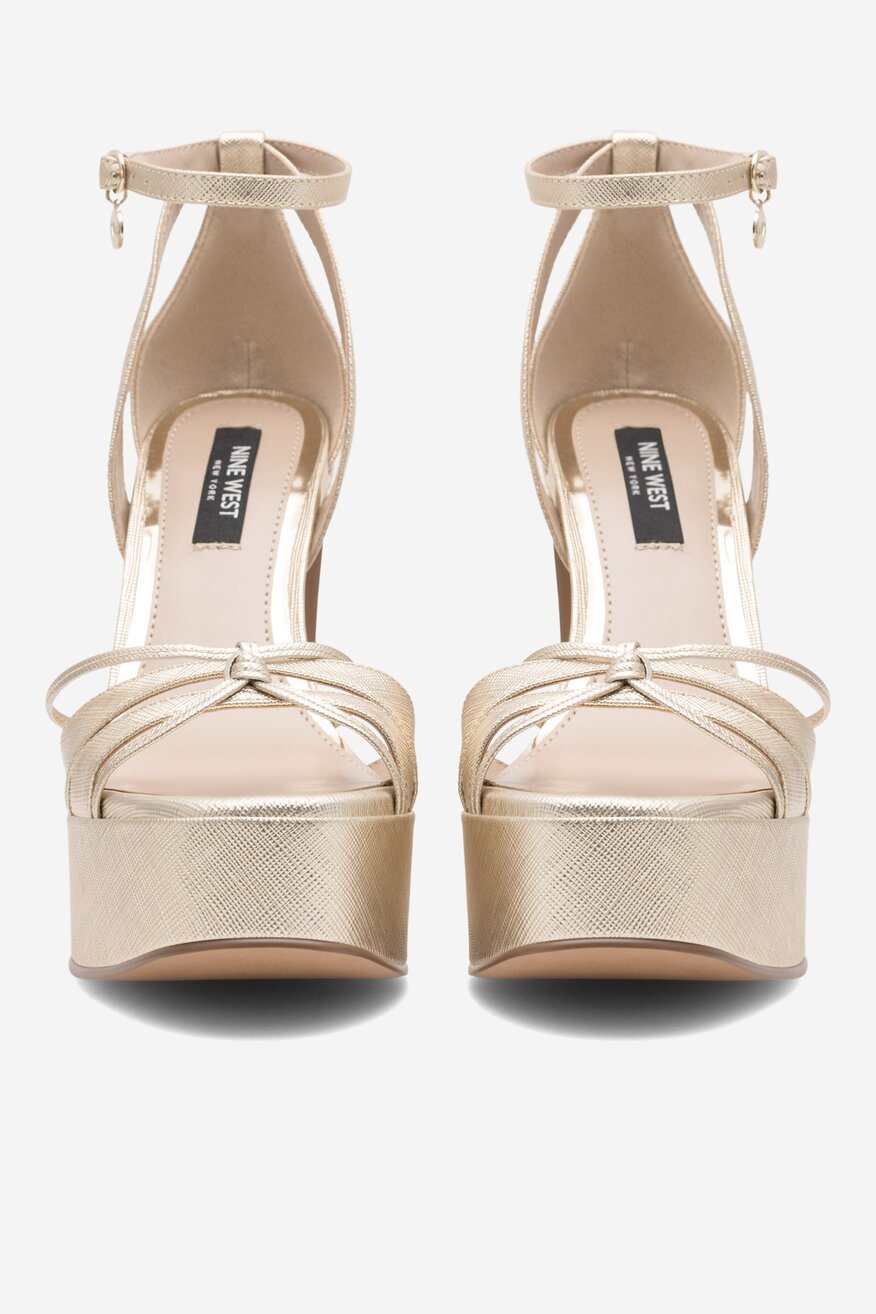 Sandały NINE WEST AAHIDA ZL23002CC Złoty