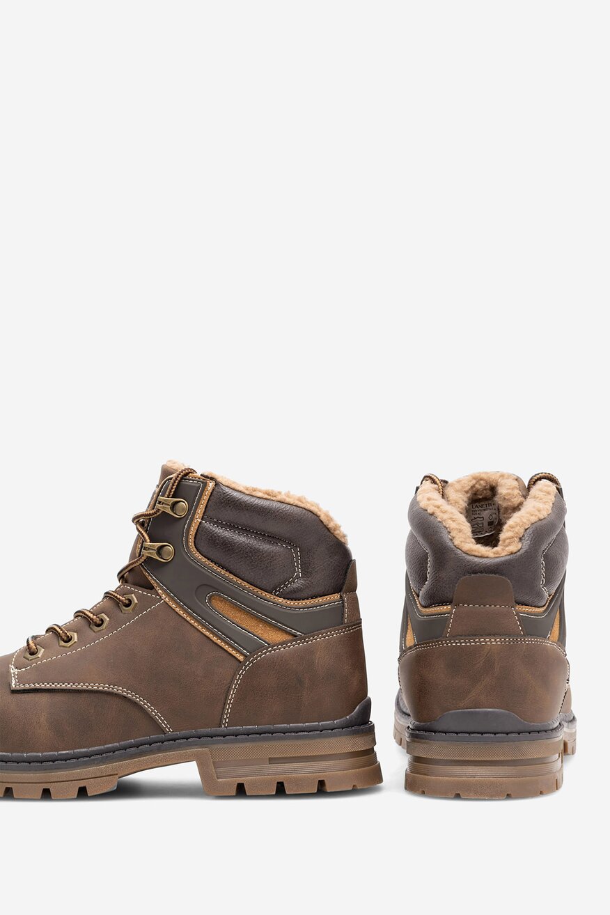 Trzewiki Lanetti VS21M2019-3 Brązowy ciemny