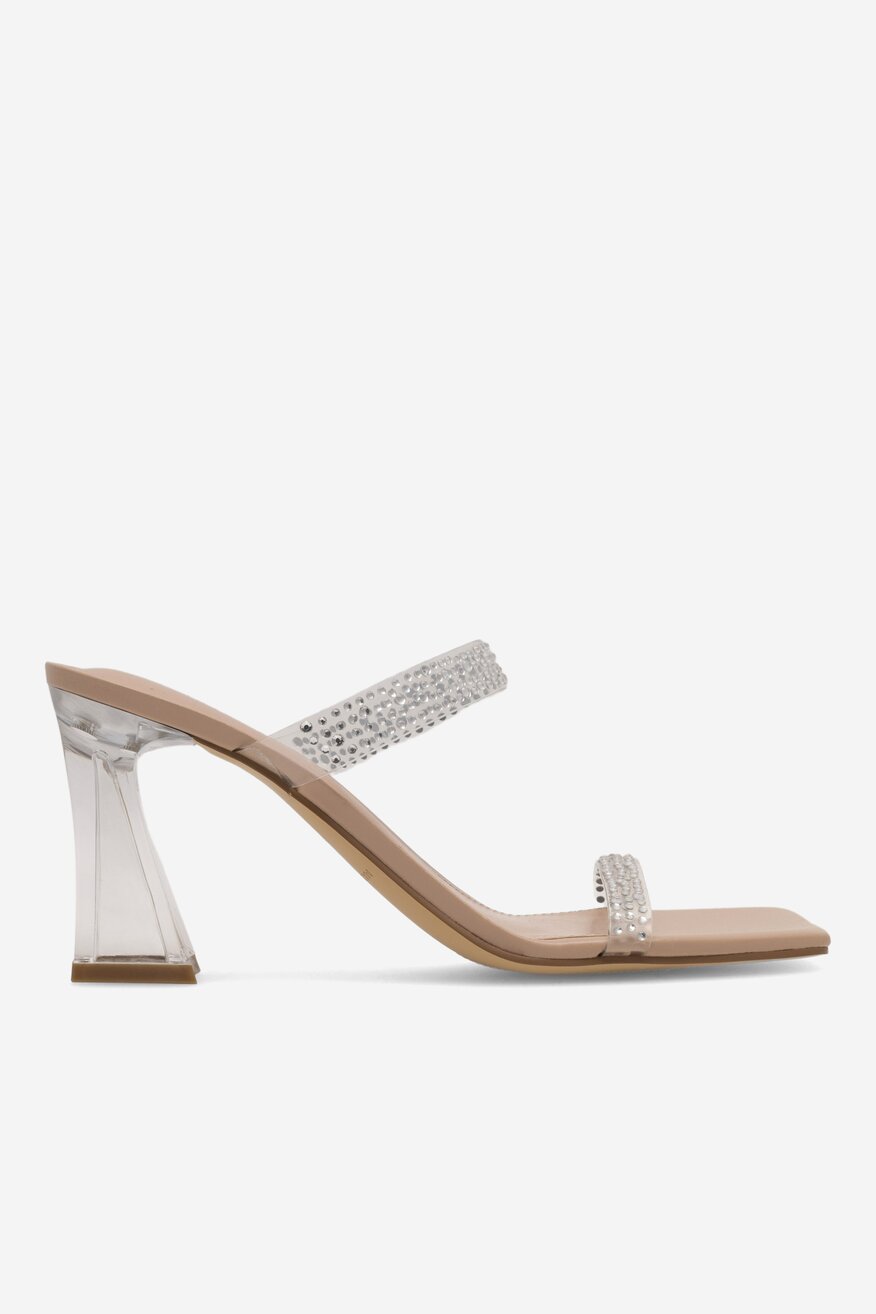 Klapki MARC FISHER F-ANLITA CLR01 Przezroczysty