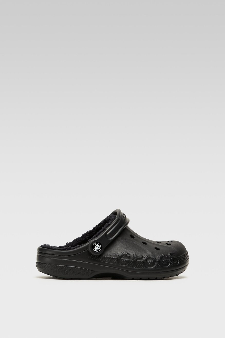 Klapki basenowe Crocs BAYA LINED CLOG 205969-060 W Czarny