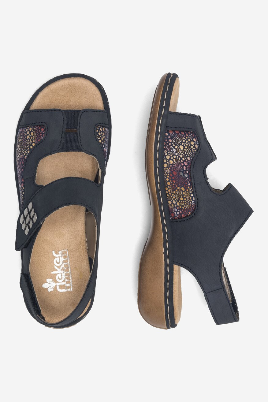 Sandały Rieker 65989-14 Granatowy