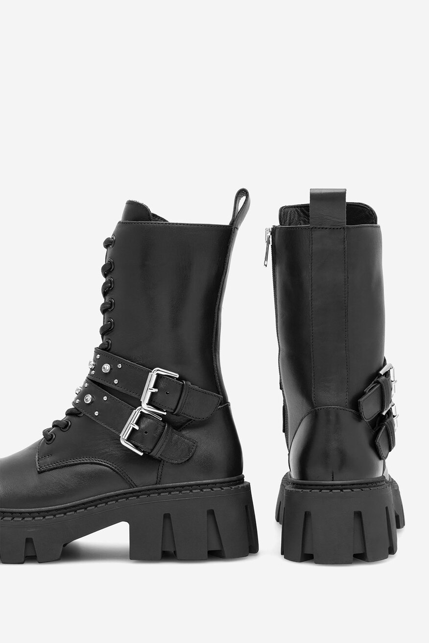 Trzewiki EVA MINGE GANDRA-8326 Czarny