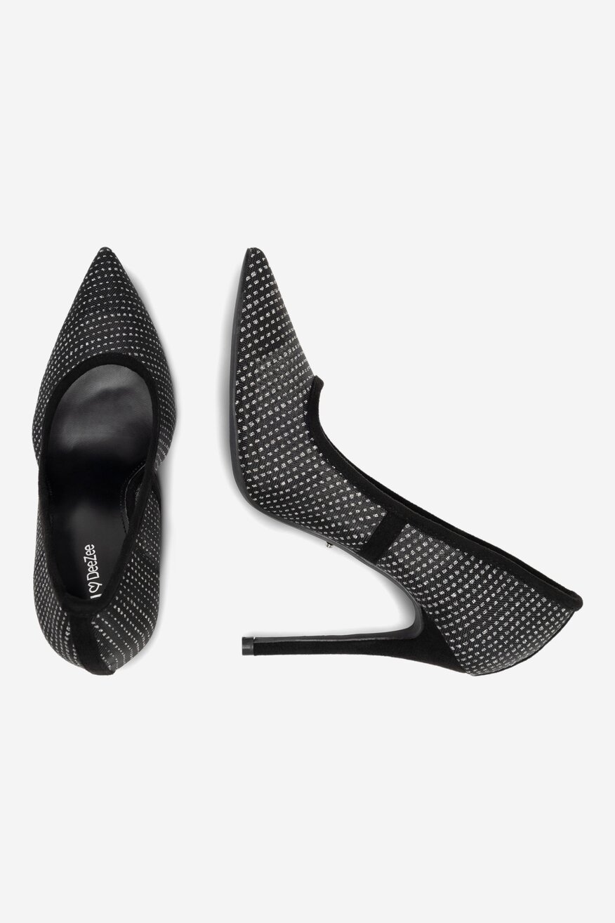 Czółenka DeeZee JENNIFER KL-HT92831-78 Czarny