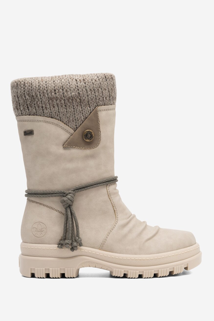 Kozaki Rieker X8283-60 Beżowy