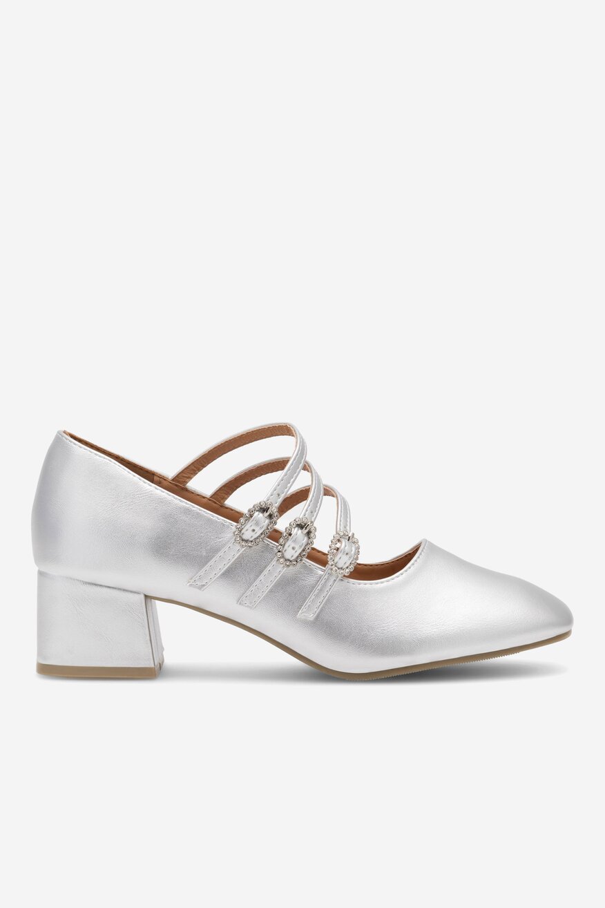 Czółenka Jenny Fairy STAR CMAK2504-17 Srebrny