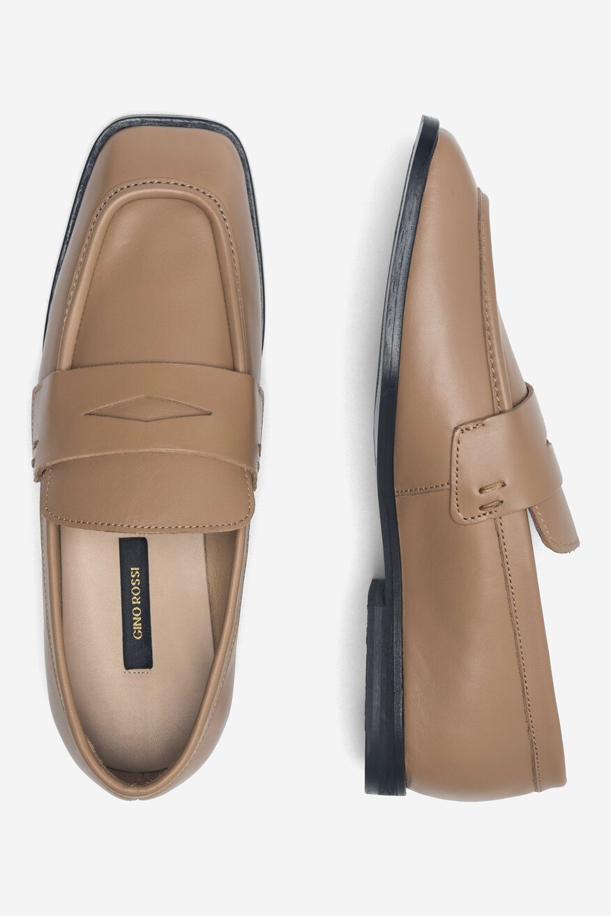 Półbuty Gino Rossi PENELOPE-01 Beżowy ciemny