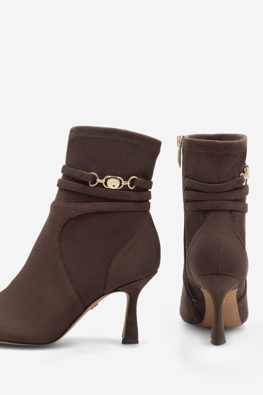 Botki NINE WEST LUBENA ZL23003CC Brązowy