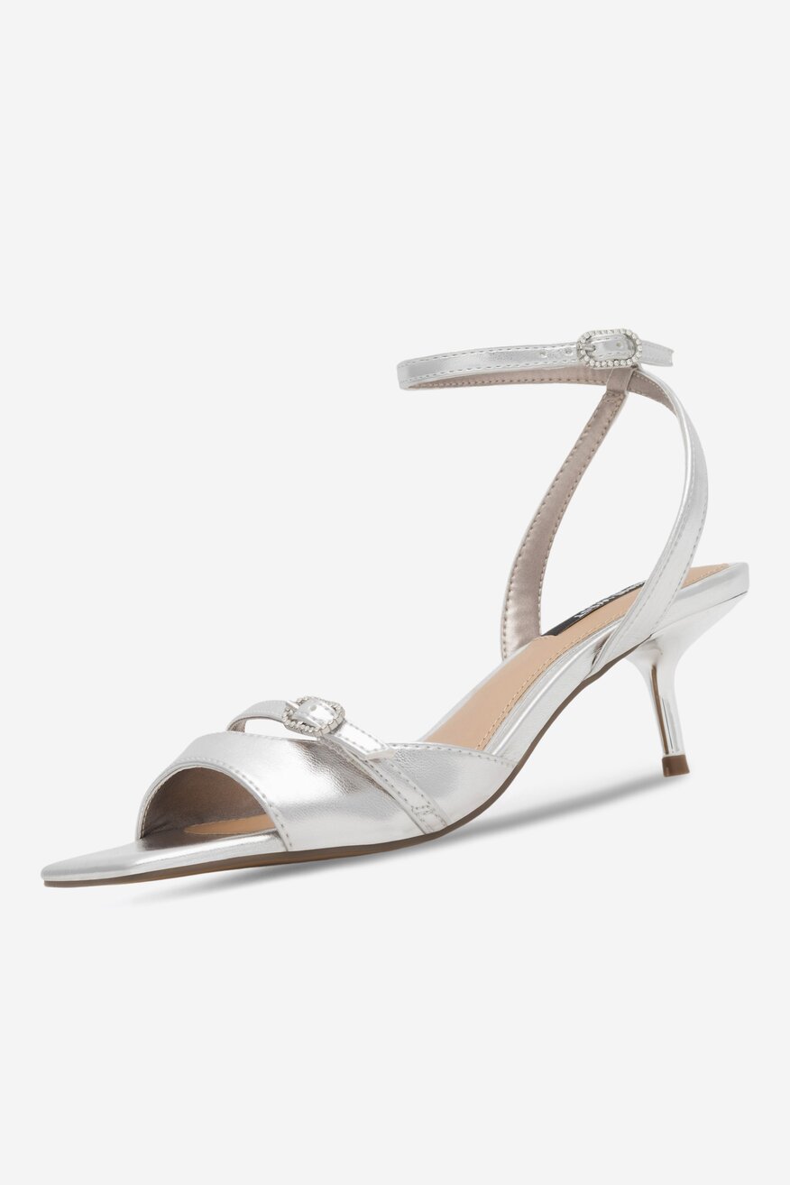 Sandały NINE WEST FEROZA BYCCC02 Srebrny