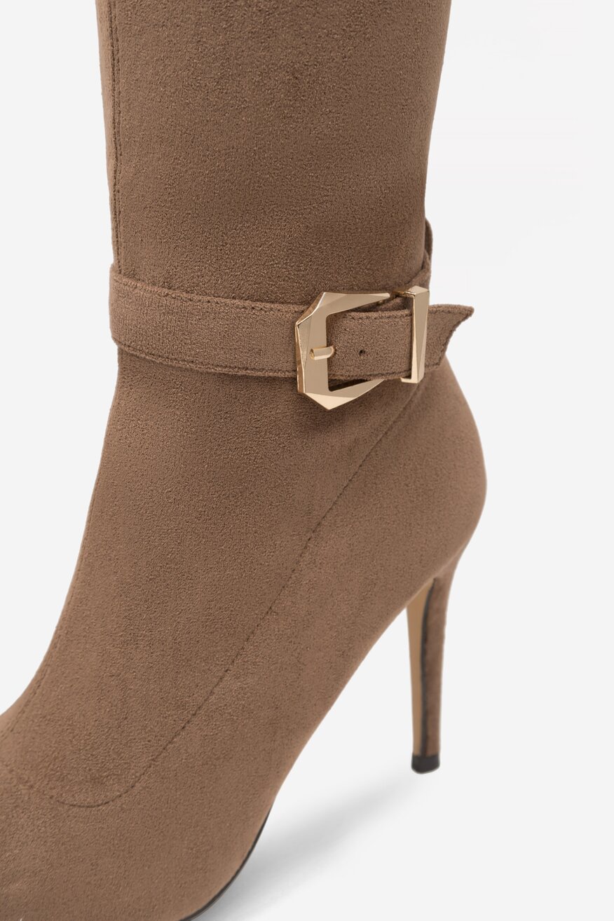 Kozaki DeeZee SIMONE LS5629-20 Beżowy ciemny