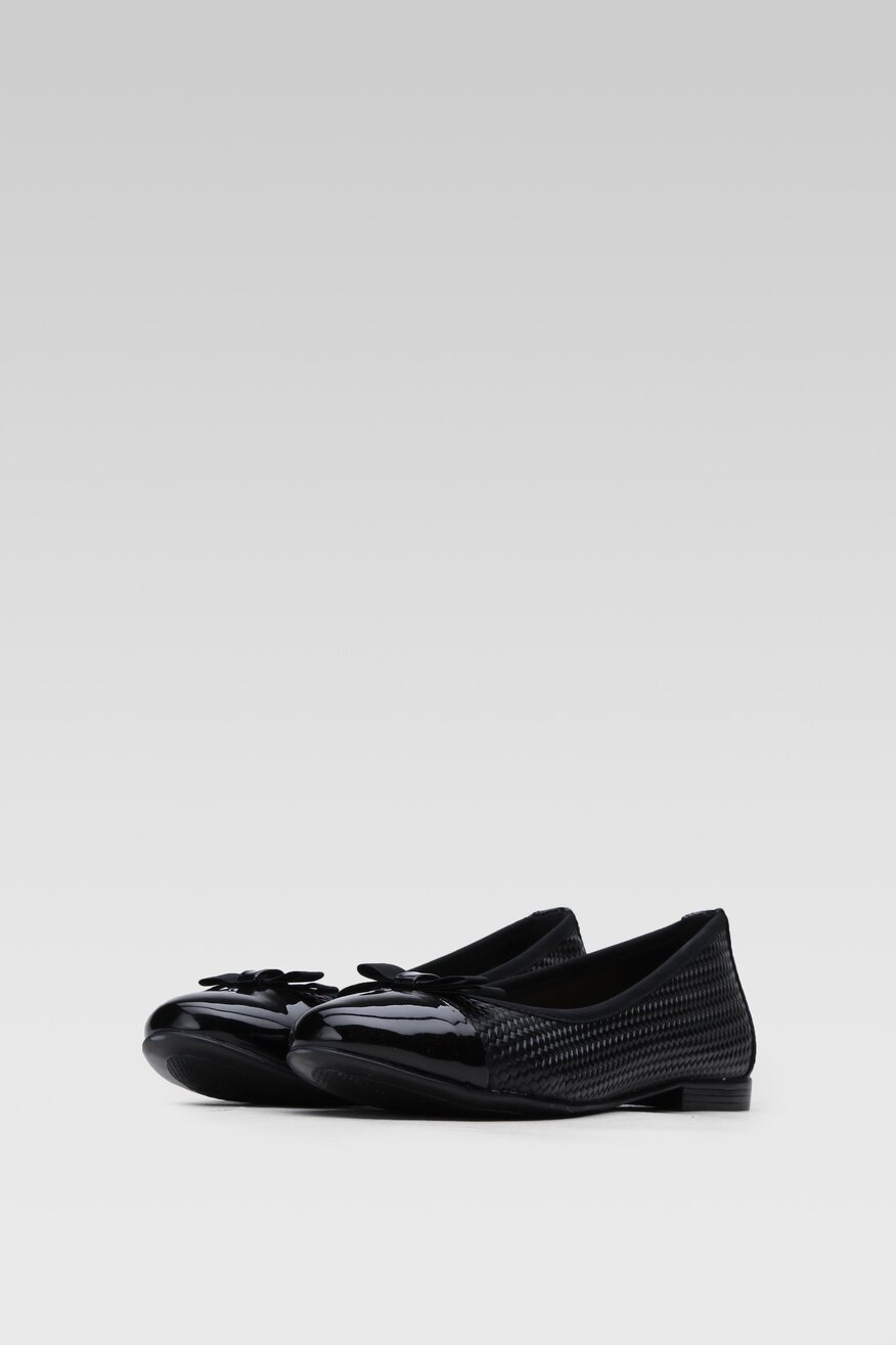 Baleriny Sarah Karen RST-ELENA-03 Czarny