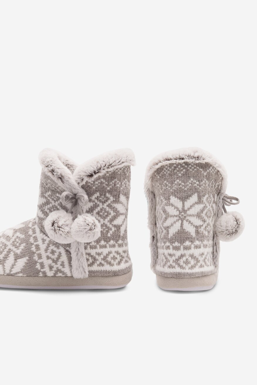 Kapcie Home&Relax 20SDR1147 Szary