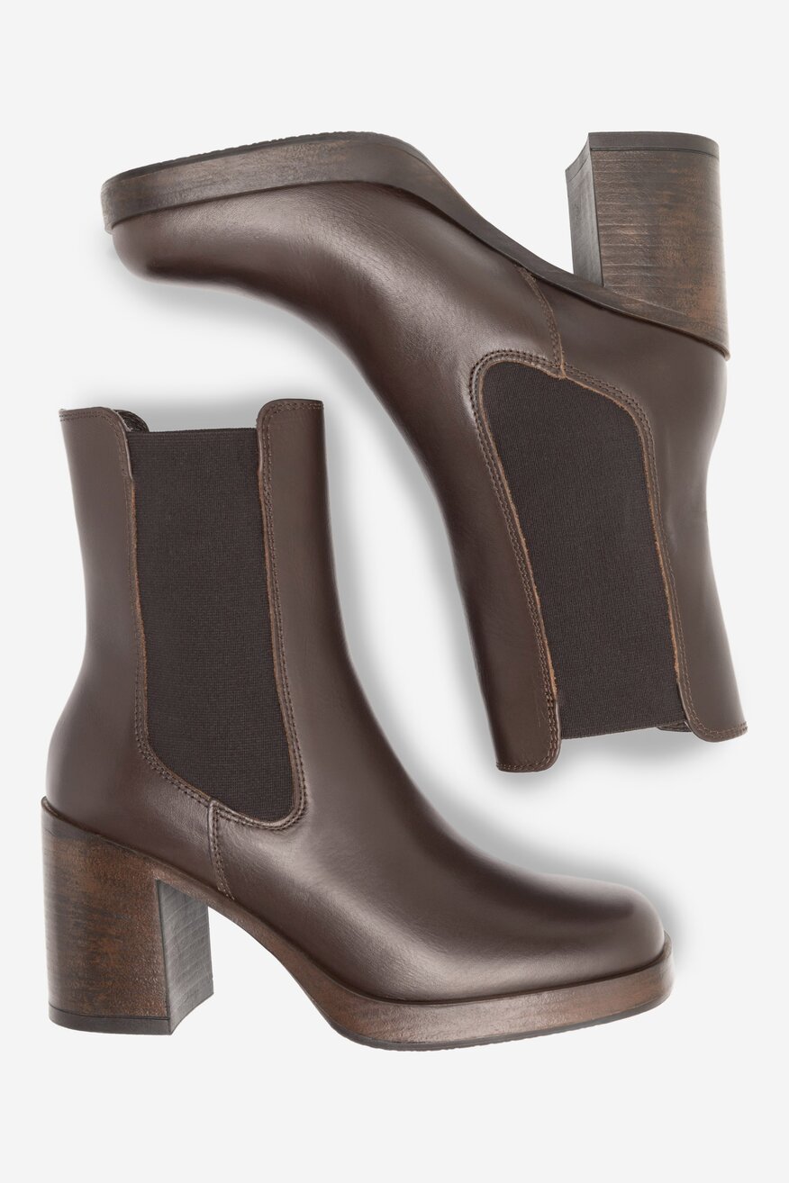 Botki Gino Rossi CELANO-22740NB Brązowy ciemny