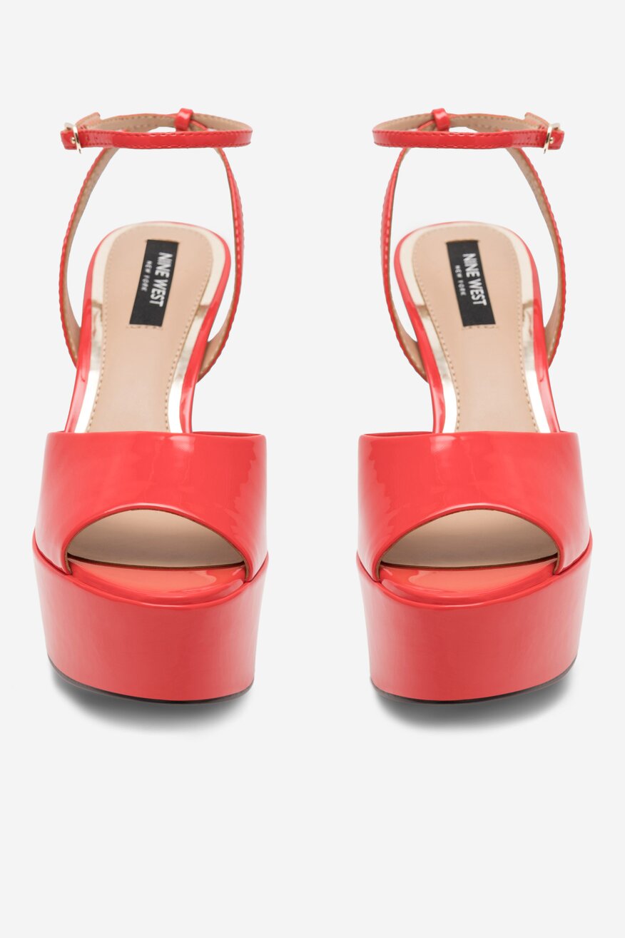 Sandały NINE WEST CHANDA ZL23031CC Czerwony