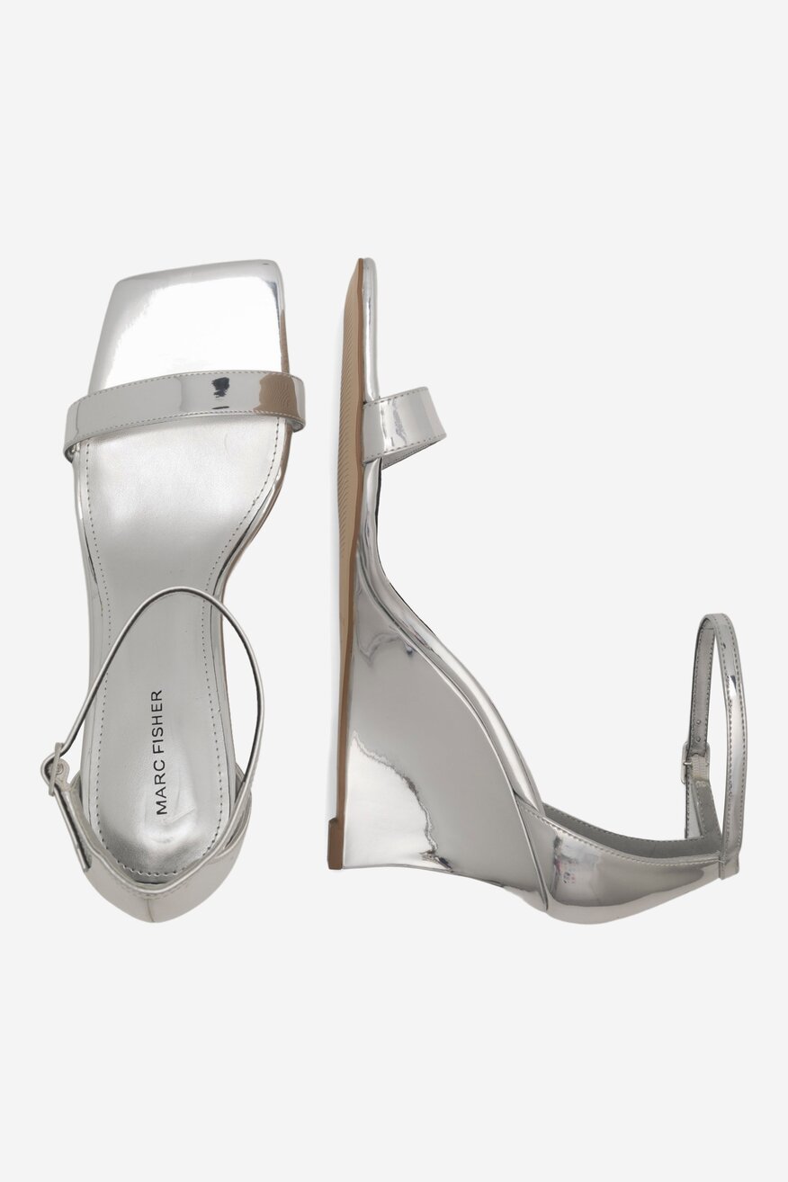 Sandały MARC FISHER F-ROLLIC SIL01 Srebrny