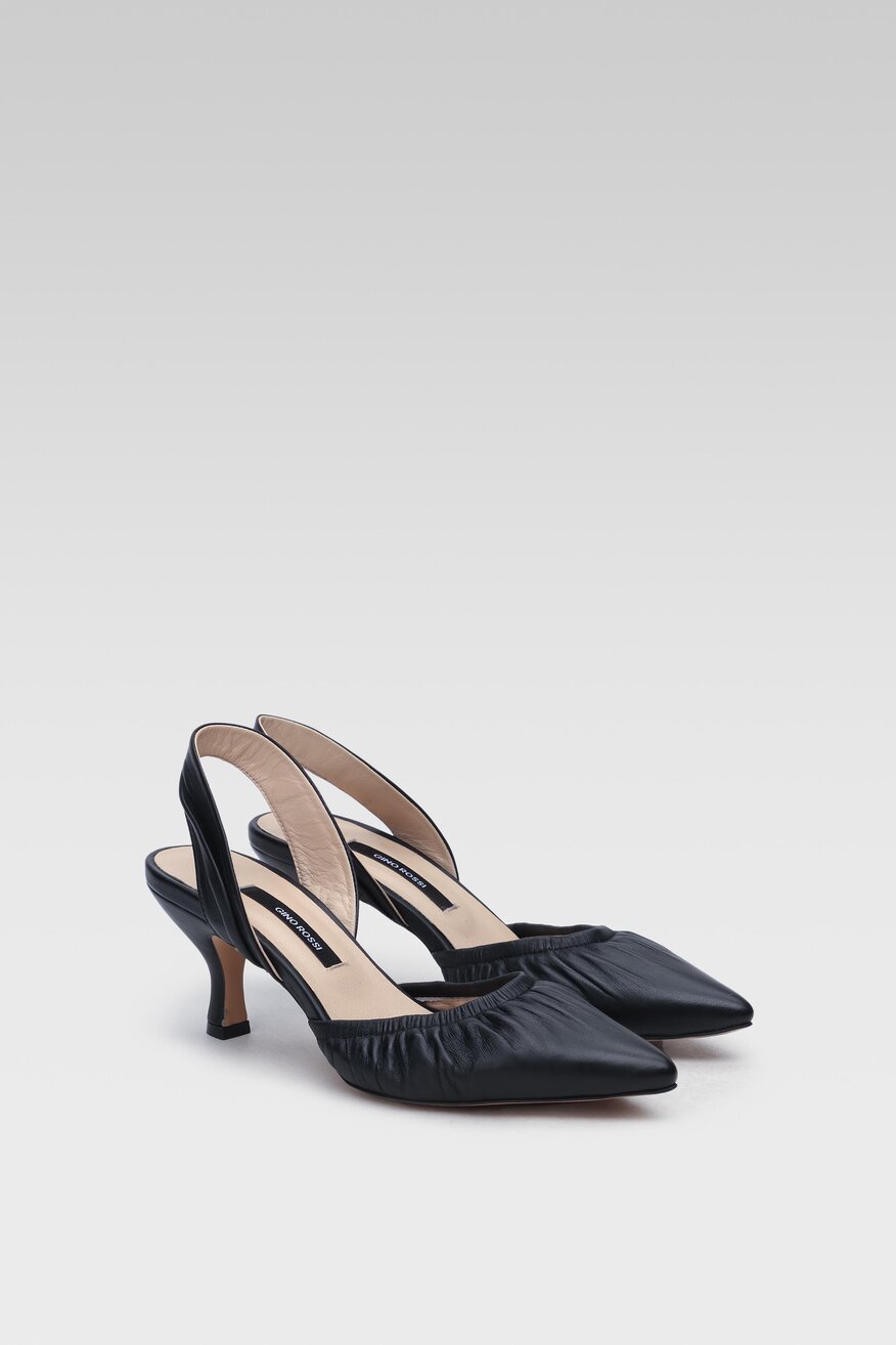 Czółenka Gino Rossi LB-601 Czarny