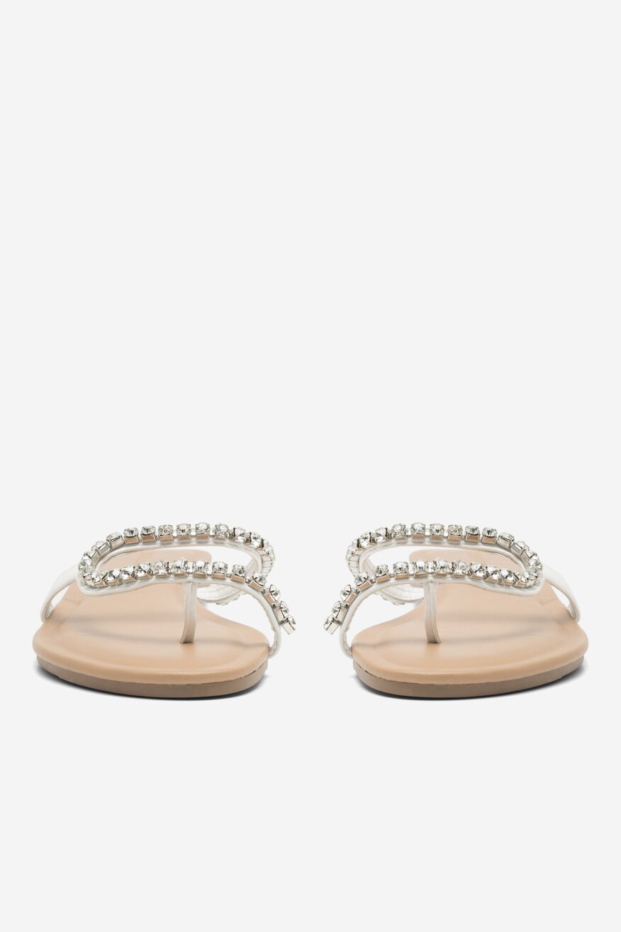 Klapki DeeZee GIVE ME ALL LS5712-13A Biały