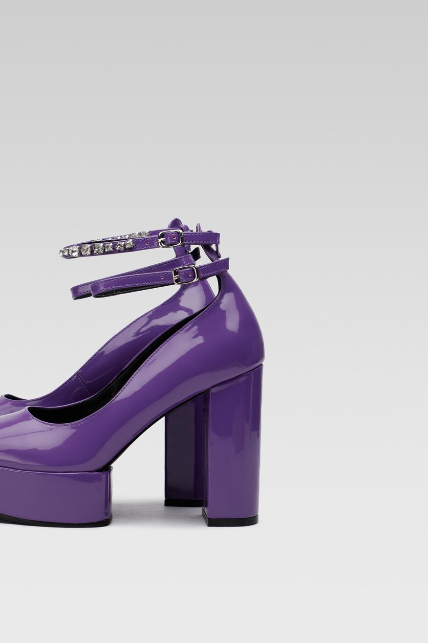 Czółenka Jenny Fairy GLOSSY-03KW Fioletowy