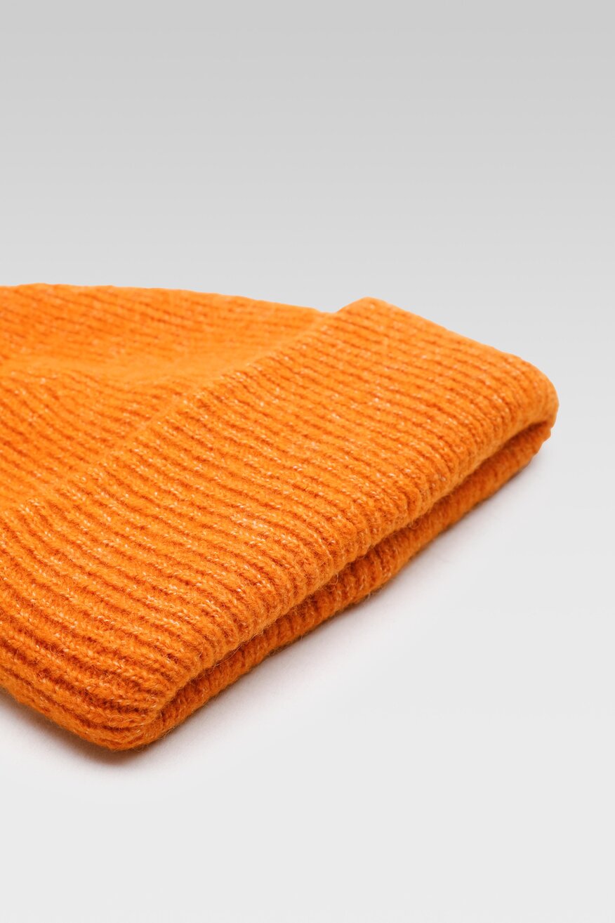 Czapka damska ACCCESSORIES 1W3-029-AW22 Pomarańczowy