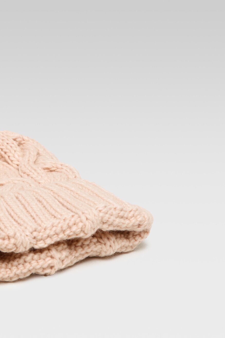 Czapka damska DeeZee 9W3-002-AW22 Różowy