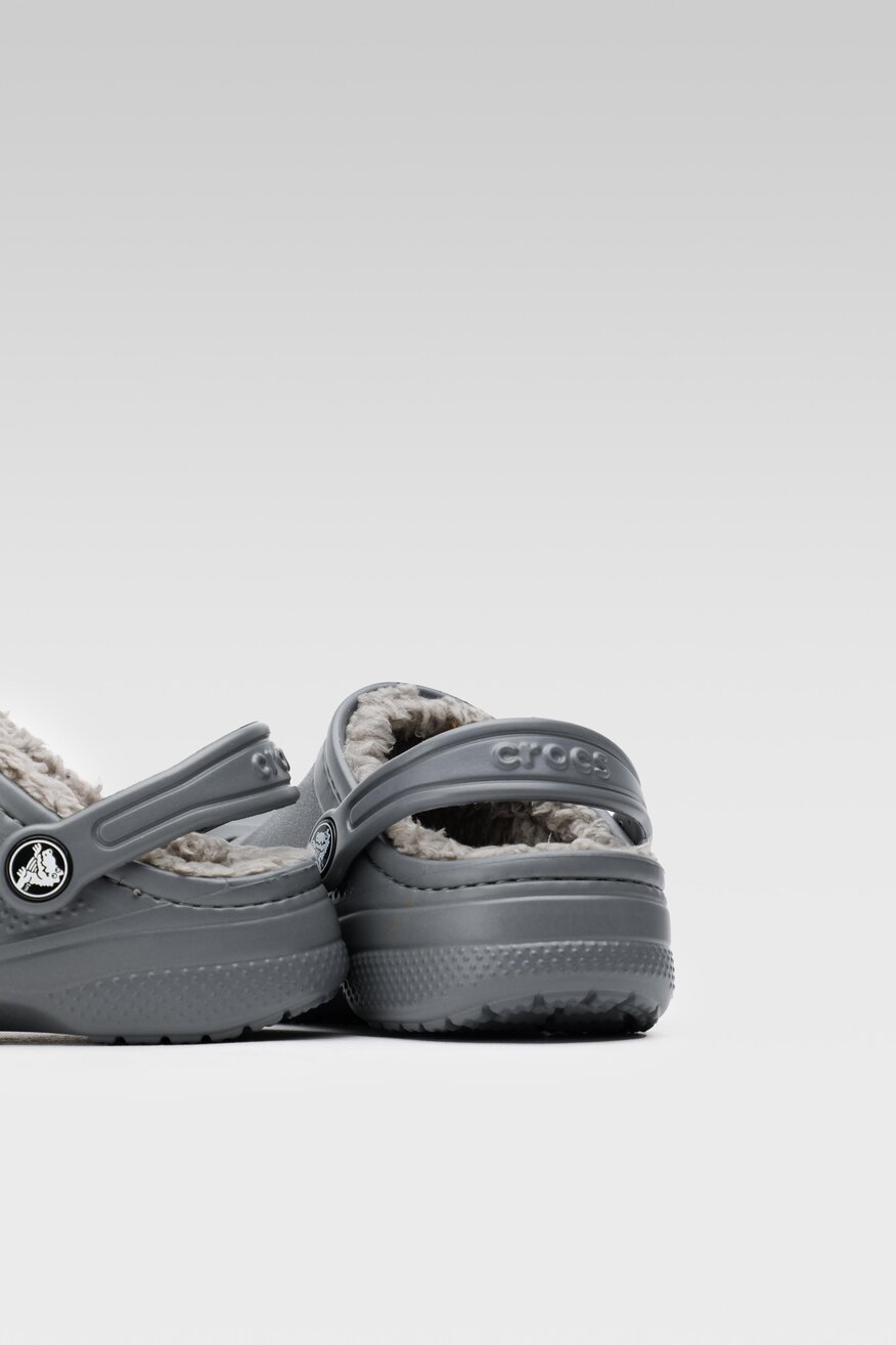 Klapki basenowe Crocs BAYA LINED CLOG K 207500-00Q Szary