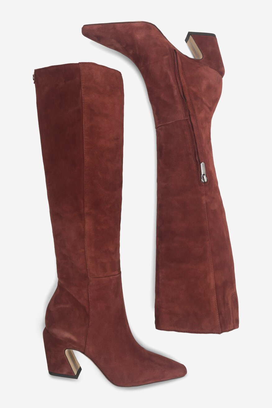 Kozaki SAM EDELMAN H8609L1200 Brązowy ciemny