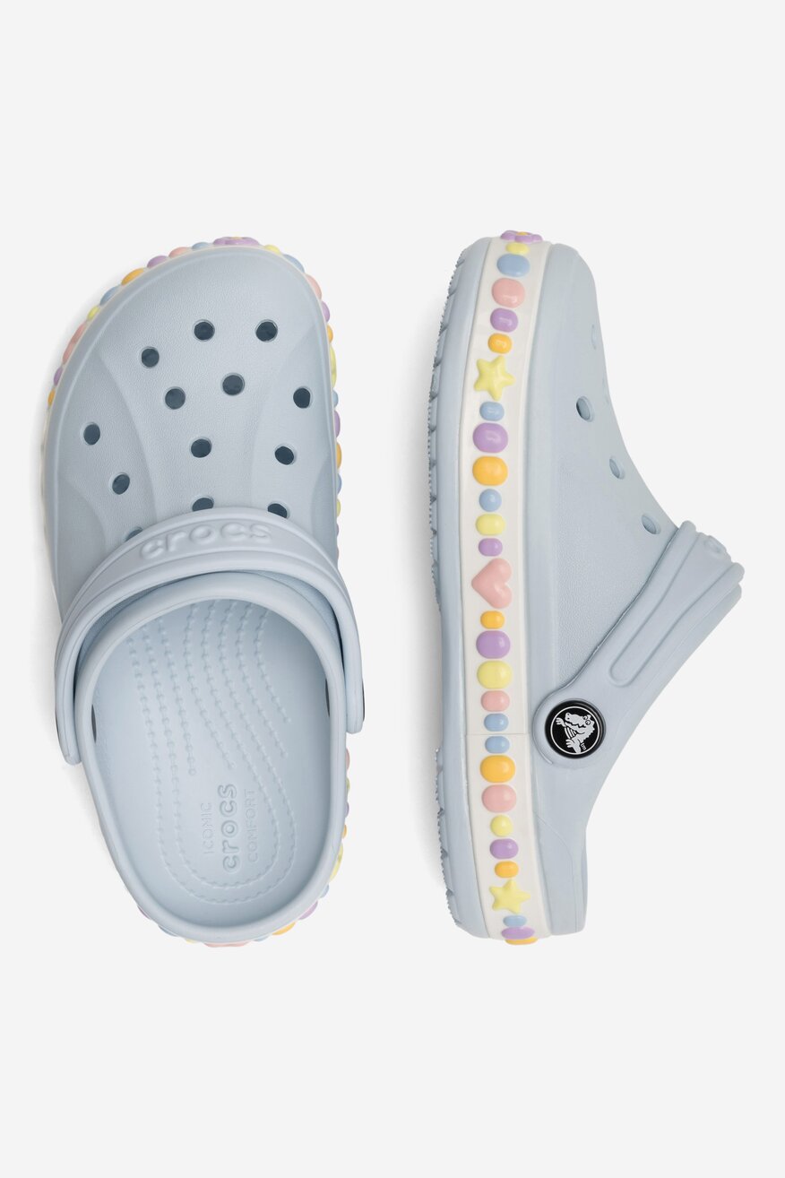 Klapki basenowe Crocs BAYABAND CHAM BAND CLOG K 208101-4JQ Niebieski
