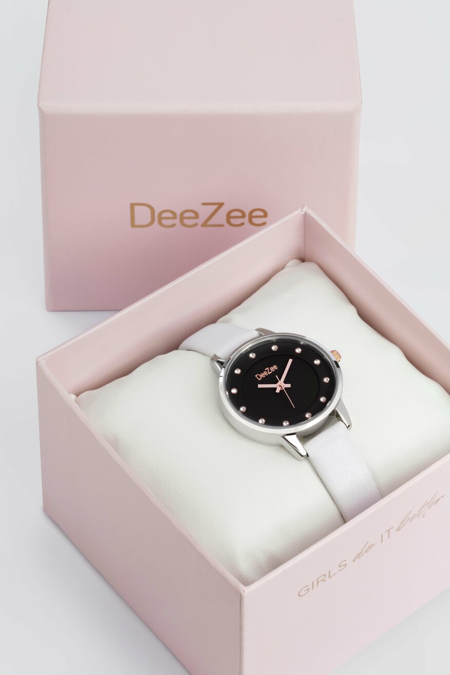 Zegarek DeeZee DZ WOMEN WATCH 02015420 Biały