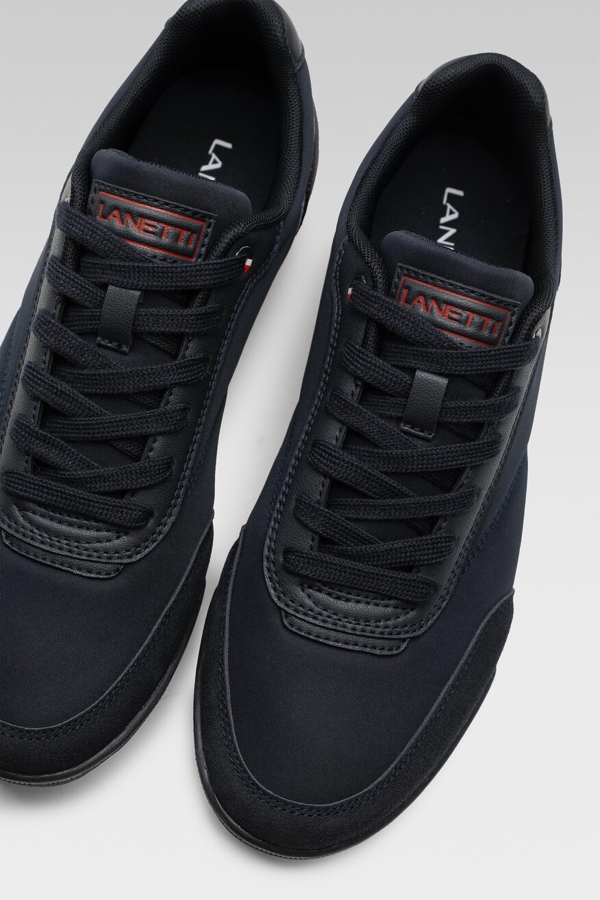 Półbuty Lanetti MP07-01458-03 Granatowy