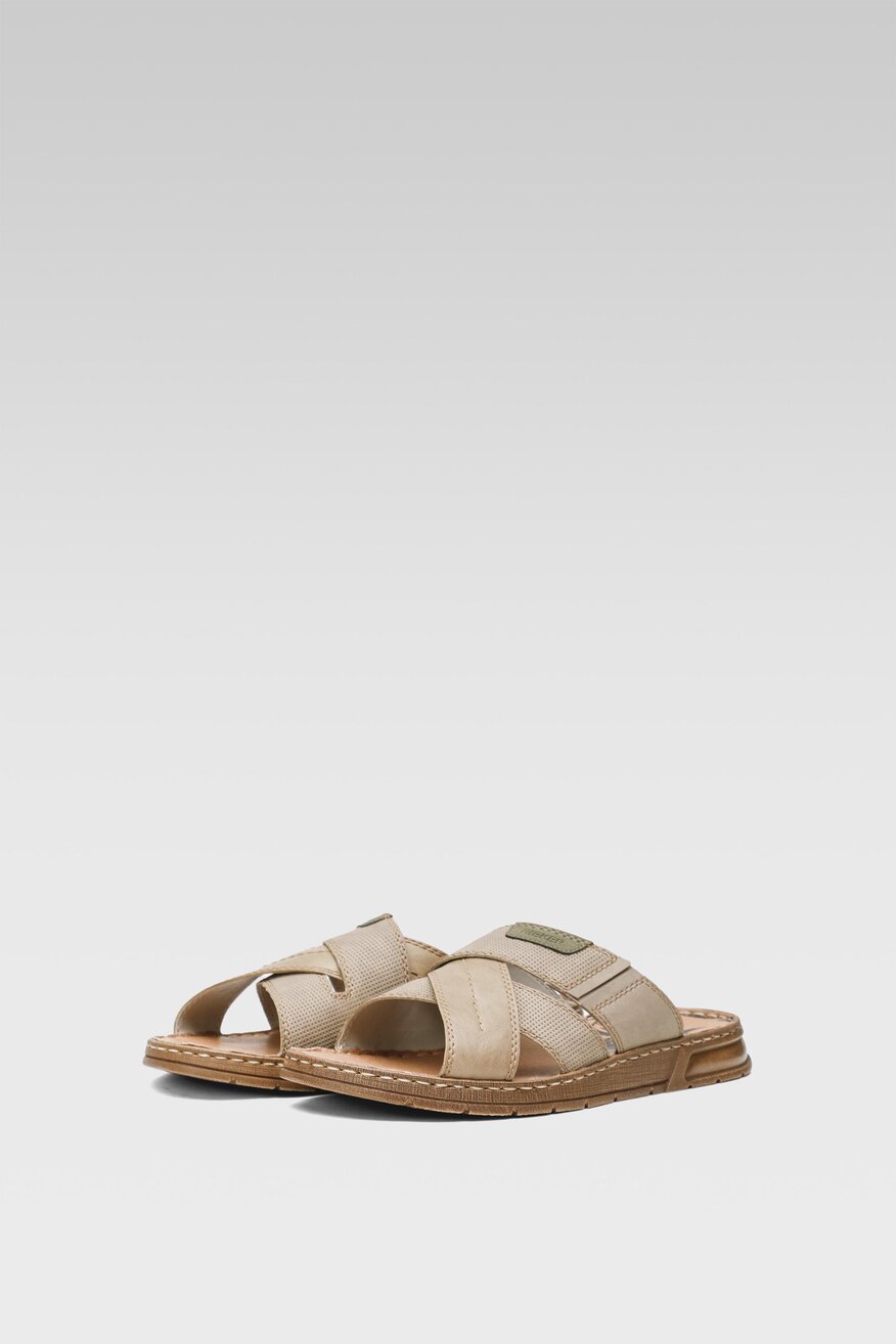 Klapki Rieker 21253-64 Beżowy