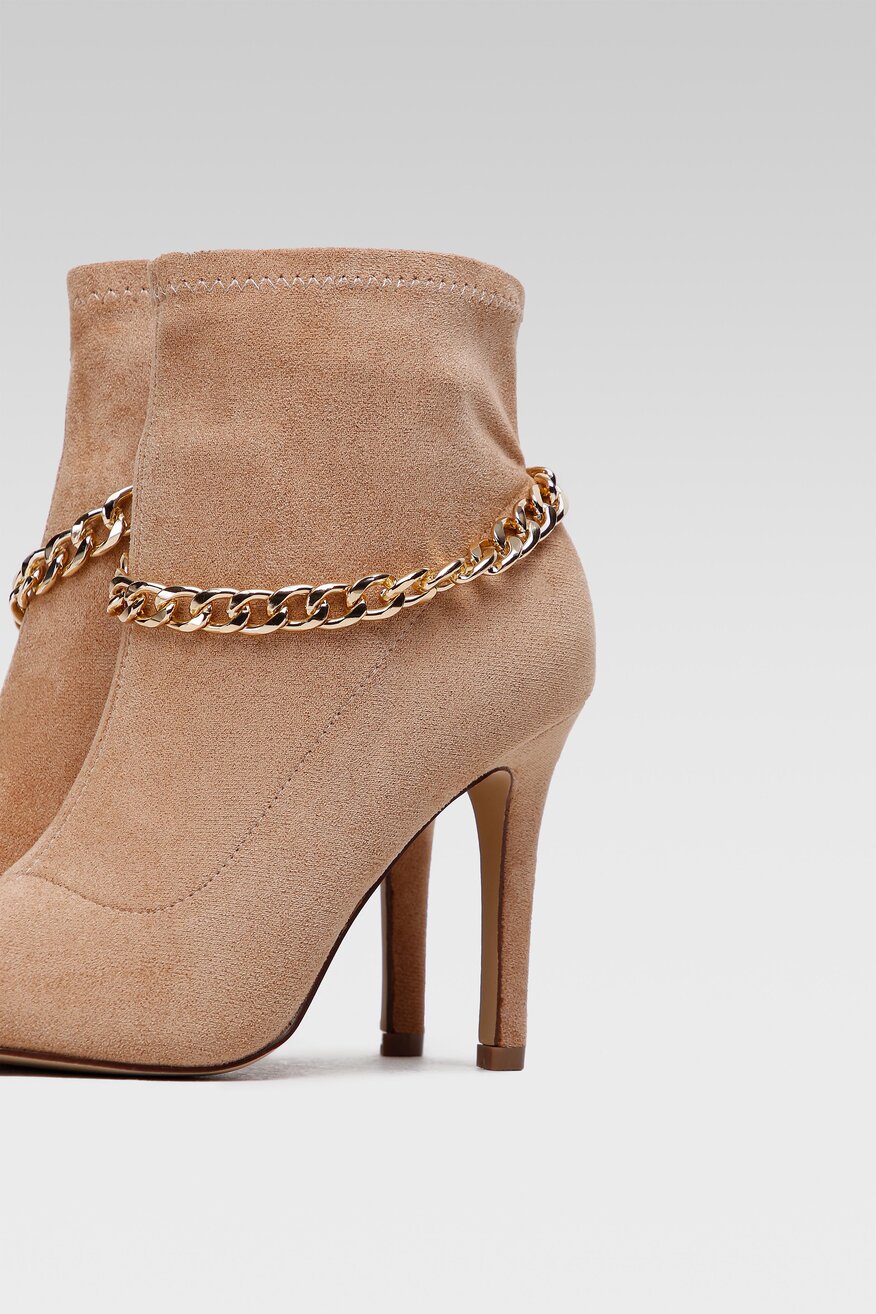 Botki DeeZee LS4937-54 Beżowy ciemny