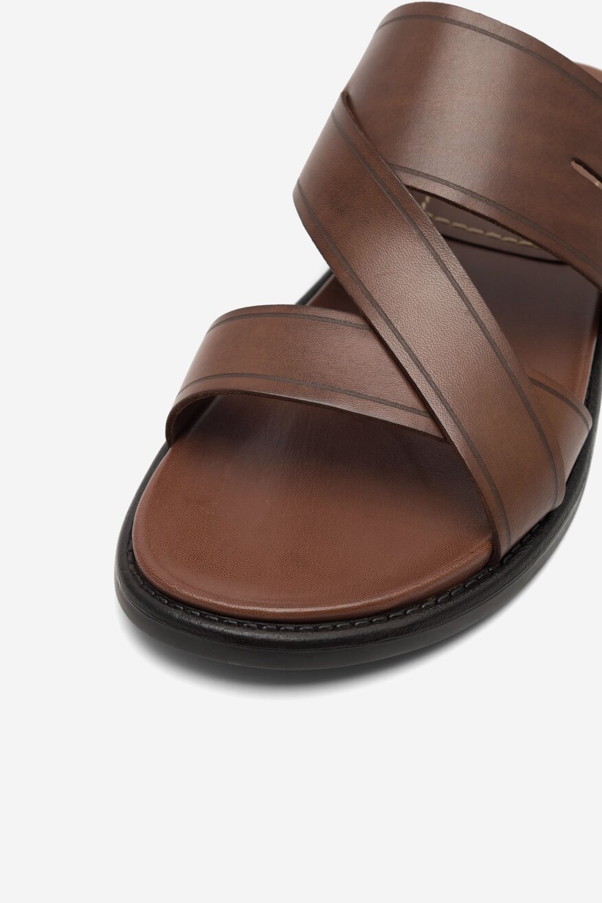 Klapki Gino Rossi MARCELLO-01 MB Brązowy