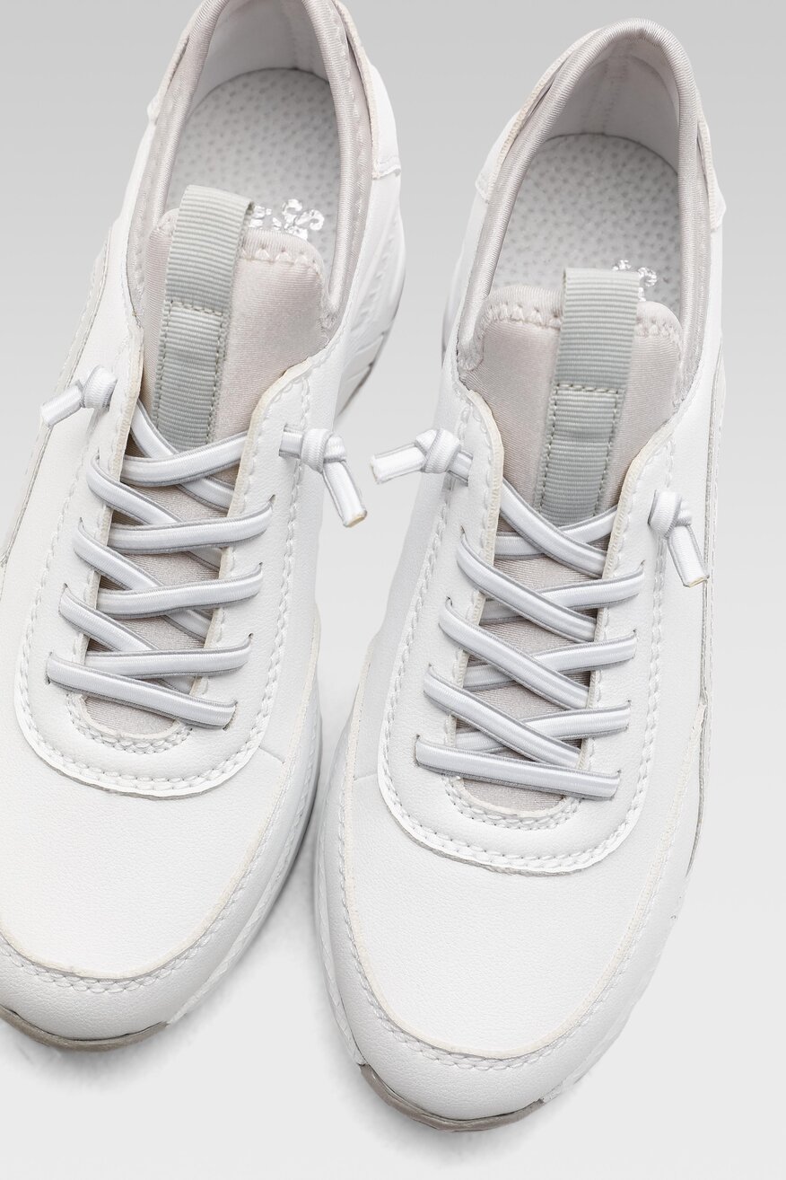 Półbuty Rieker N4351-80 Biały