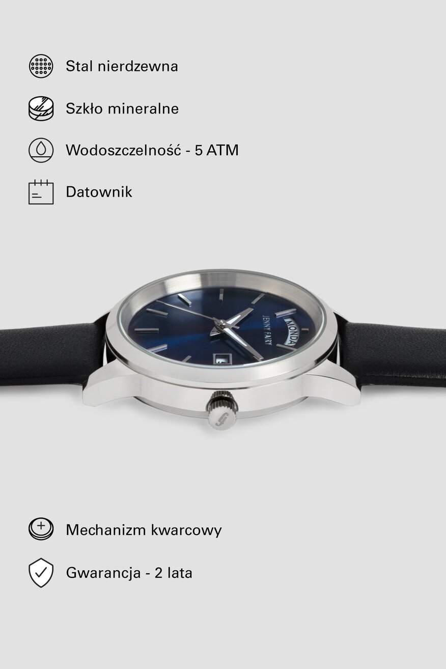 Zegarek Jenny Fairy JF WOMEN WATCH 0201121222 Granatowy